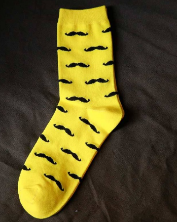 Beard socks Yellow
