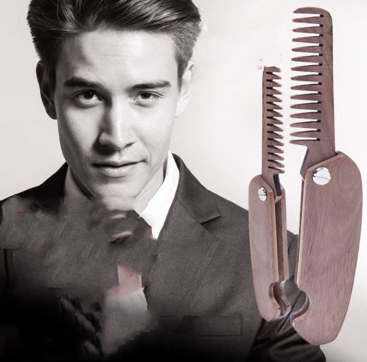 Black Walnut Folding Comb Men's Beard Care